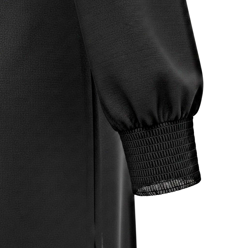 NWT Soya Concept Black Button Up Maxi Shirt Dress Duster XS Scandi Minimalist - Picture 5 of 10